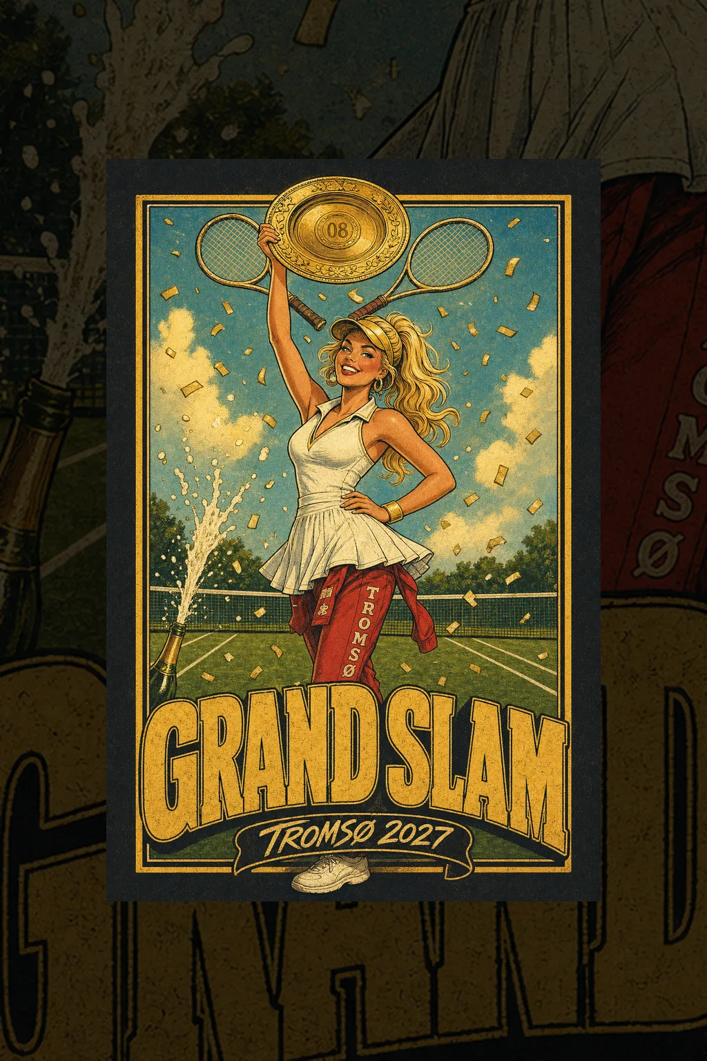 Russelogo «Grand Slam» med tennis-tema
